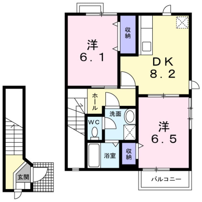 間取図 グランパズドリーム砺波Ⅱ