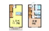 CoCoⅢ 1LDKの間取り