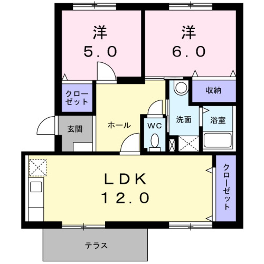 間取図 ロイヤルエステート神明Ａ