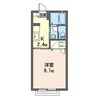 ロルカ・ルミエールB 1Kの間取り