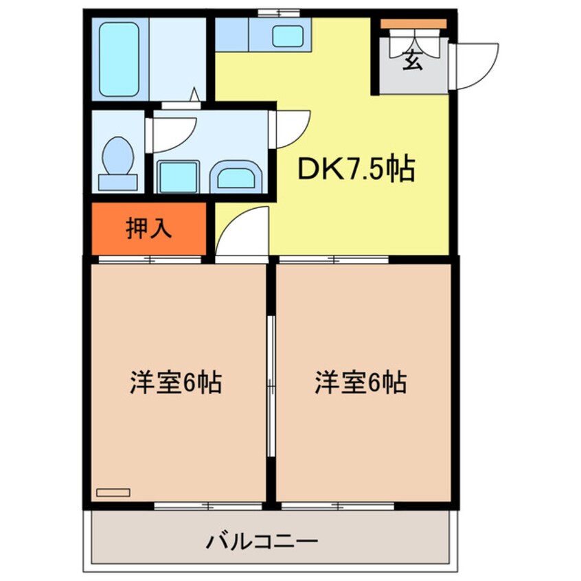 間取図 パラシオンⅢ