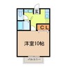 レーベン 1Kの間取り