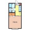 サンハイツⅢ 1Kの間取り