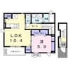 デュランタ 1LDKの間取り