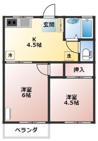 間取図 ハイム安井