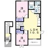 エンブレムＤ 2LDKの間取り