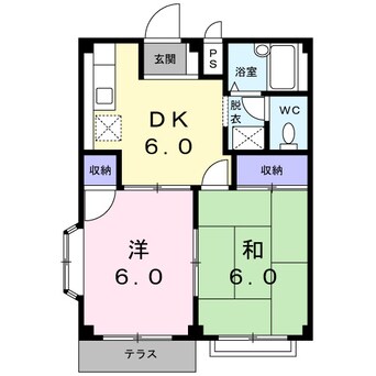 間取図 ハイケイ　コーポ