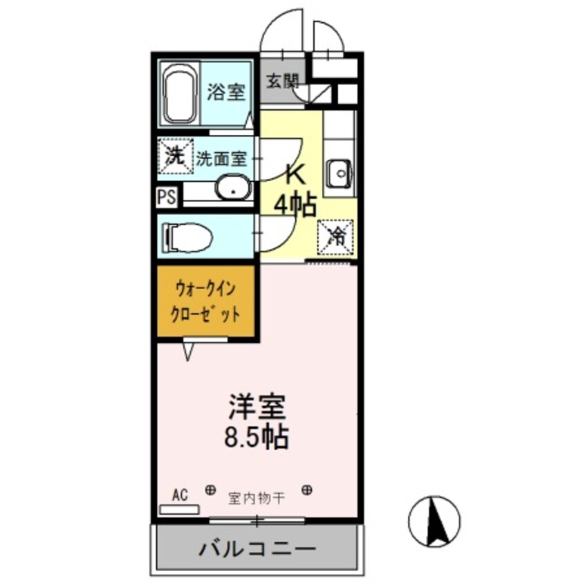 間取図 ロックパイン　Ｂ