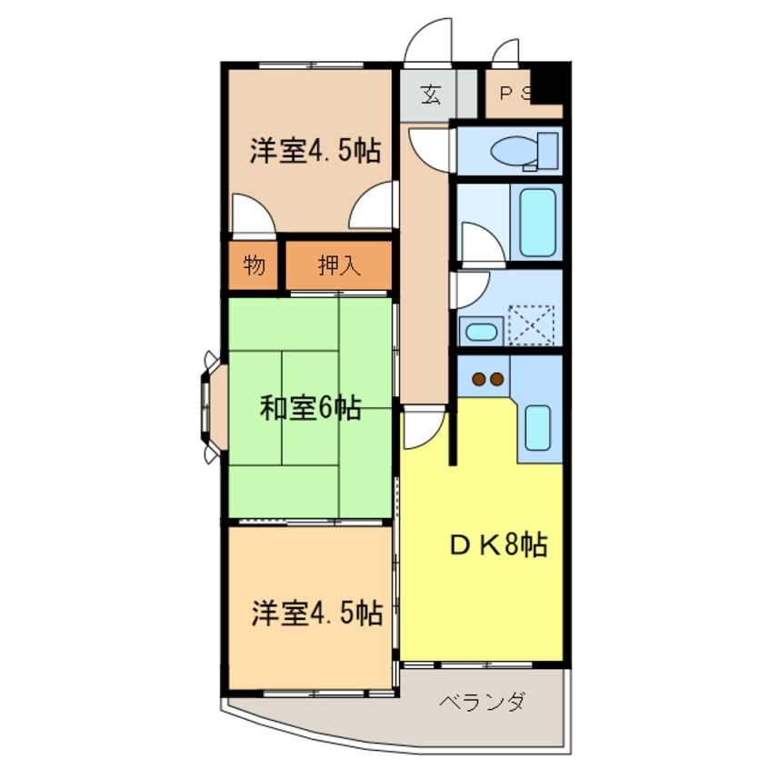 間取図 ラポール山東