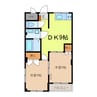 プリズムマンション 2DKの間取り