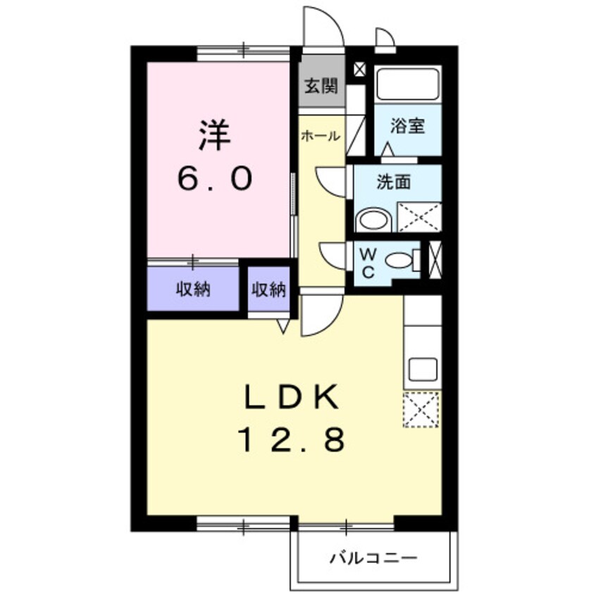 間取図 アサヒコーポＢ