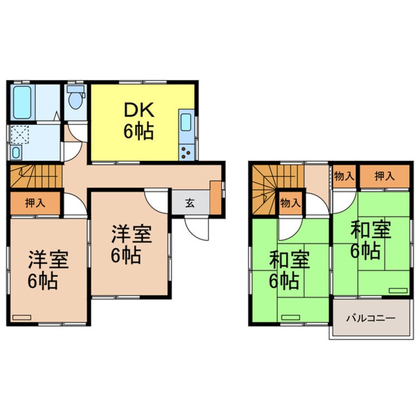 間取図 西牛谷戸建