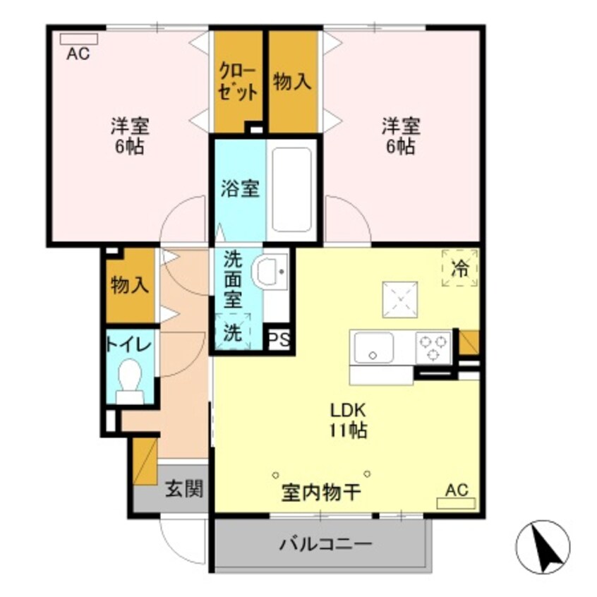 間取図 パセオ フロレスタ Ｂ