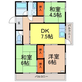 間取図 福田ハイツ