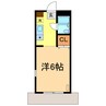 アリス結城第３　1号棟 1Kの間取り