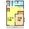 パラシオンⅡ 1LDKの間取り