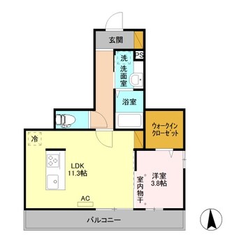 間取図 パステルコート