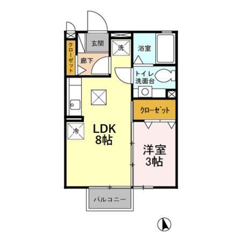 間取図 サニーウェル Ｂ