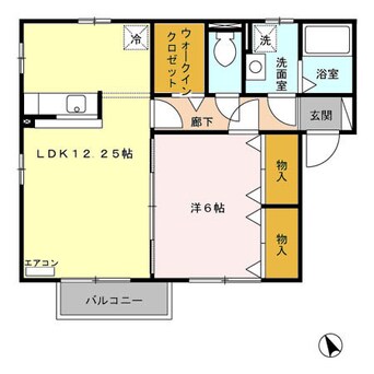 間取図 ウィルモア･リブレ Ａ