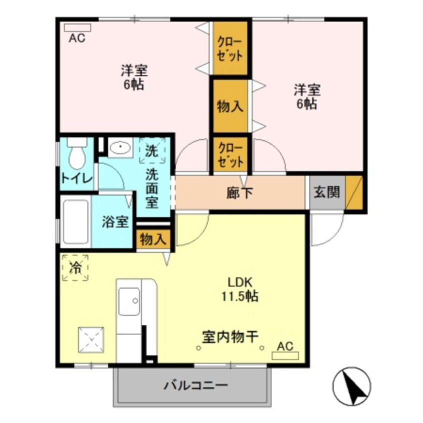 間取図 ディアクレスト Ｃ