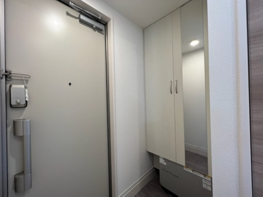 鏡付きシューズボックス パーパス