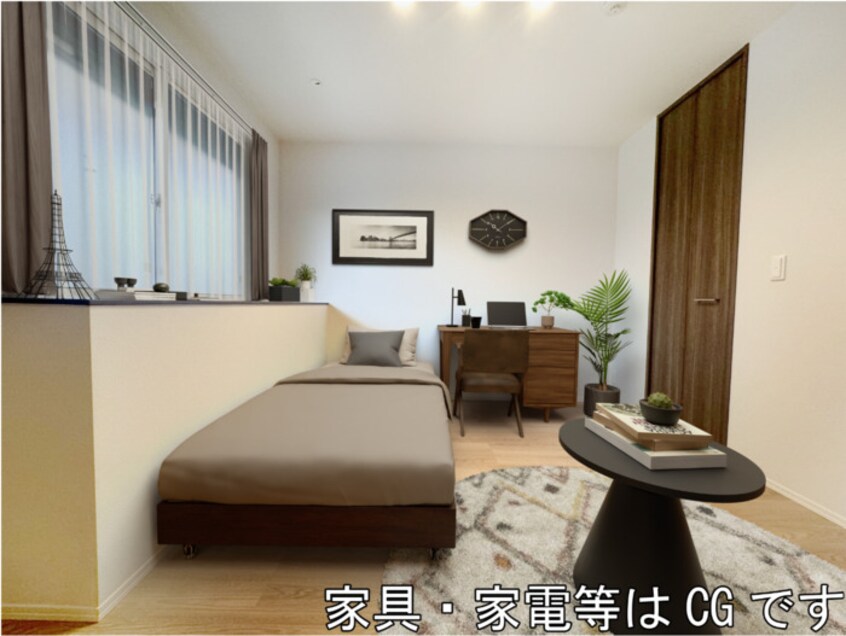 洋室（※家具・家電等はCGです） CLASSEUM元今泉