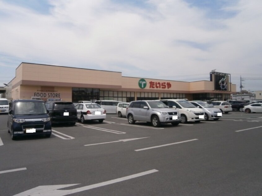 たいらや川田店（580ｍ） スカイプラザ宇梶 Ａ