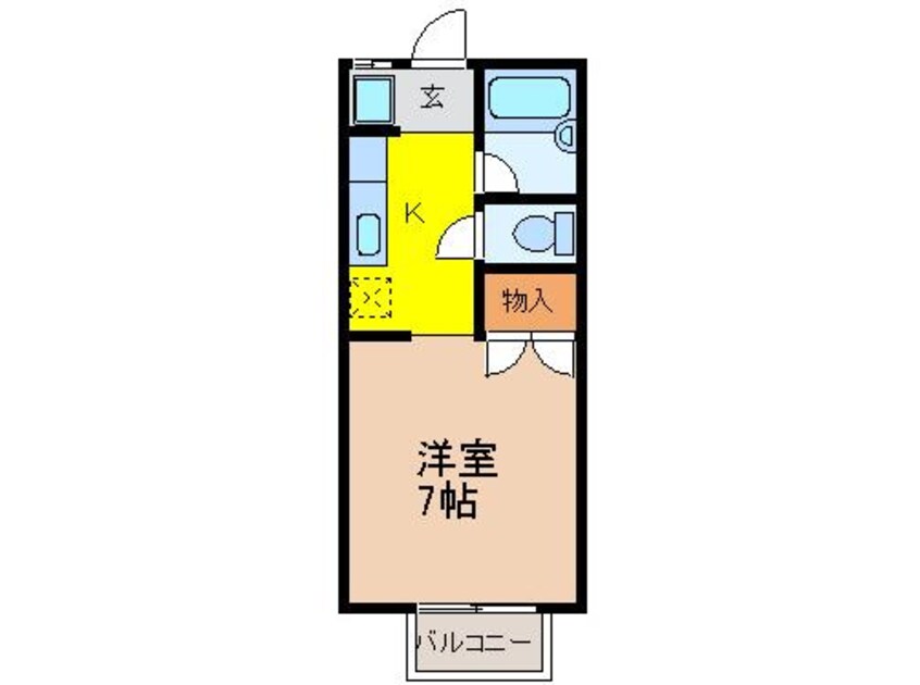 間取図 グリーンハイツ川俣