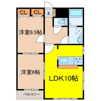 間取図 レジデンスこがや