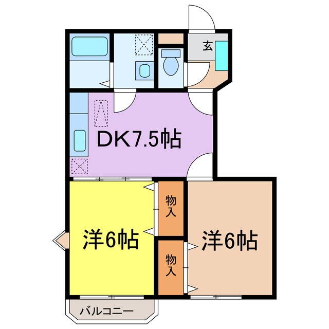 間取り図 コーポエステル