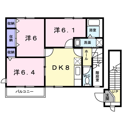 間取り図 メルベーユ弐番館