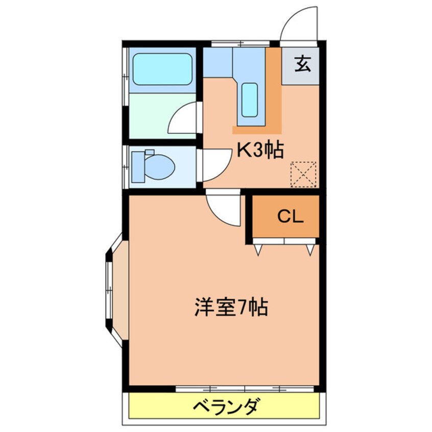 間取図 タマダハイツA