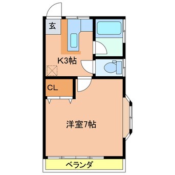 間取図 タマダハイツB