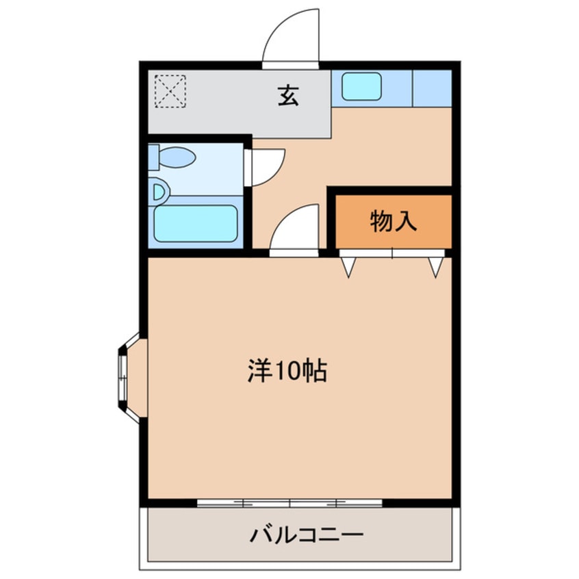 間取図 コーポ穂喜Ⅱ