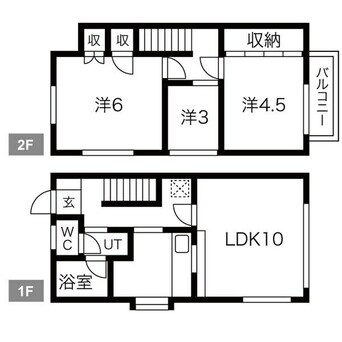 間取図 杉本ハイツ5号棟