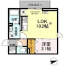 グラン カナル 1LDKの間取り