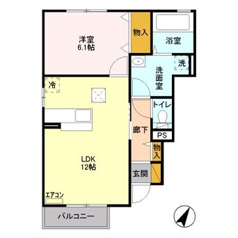 間取図 ハーベスト・ガーデン Ｂ