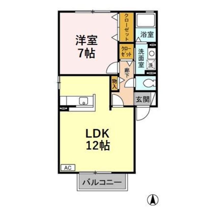 間取図 スクウェア･ヒル Ｅ