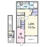 シャルム　シエル 1LDKの間取り