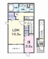 シャルム　シエル 1LDKの間取り
