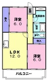 ＬＡＳＳＩＫ 2LDKの間取り