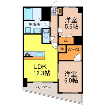 間取図 中今泉ヴィラージュマンション