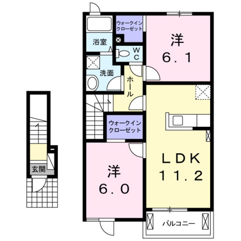間取図 クオレッティＢ