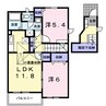 ベルハウス 2LDKの間取り