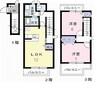 アスモみゆきⅠ番館 2LDKの間取り