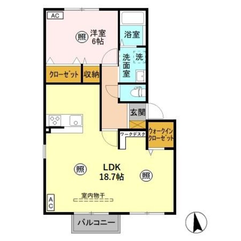 間取図 カーサソラーレ Ｂ