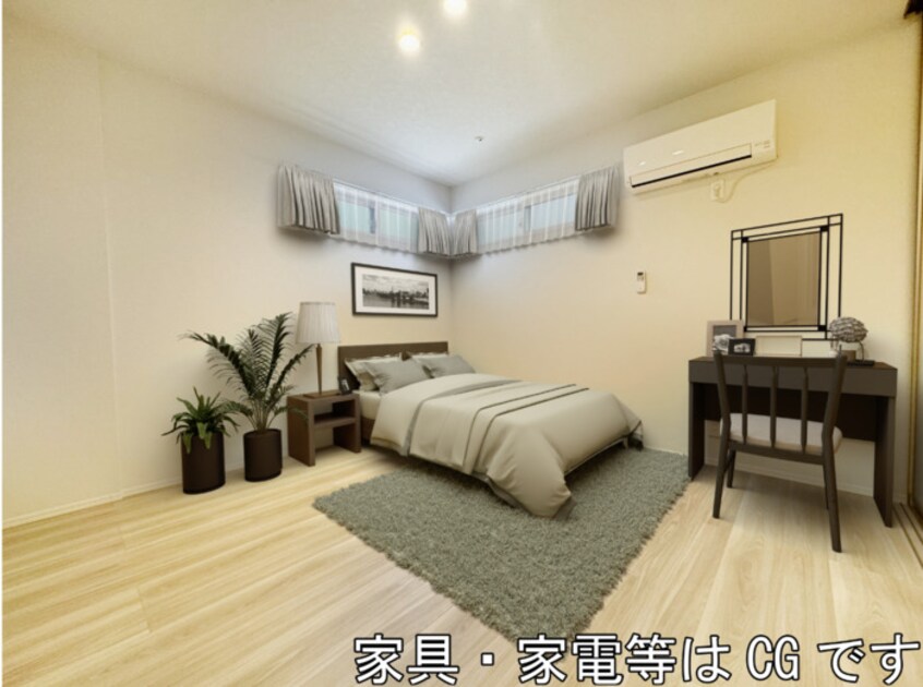 洋室（※家具・家電等はCGです） CLASSEUM元今泉