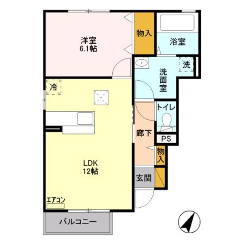 間取図 ハーベスト・ガーデン Ｂ