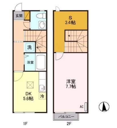 間取り図 リースランド平出 Ｄ