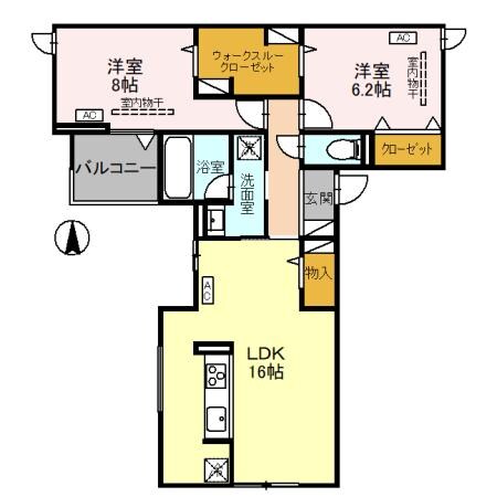 間取り図 D-GLANZ WEST